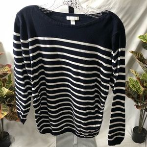 H&M XL navy/white striped sweater